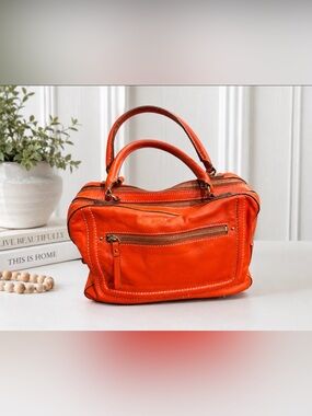 Kate Spade orange/ red shoulder leather bag